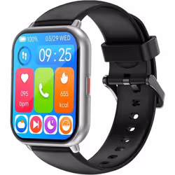 RUIMEN Montre Connectée Homme Femme avec Appel Bluetooth Smartwatch avec Podometre Cardiofrequencemetre Oxymetre Montre Sport ...