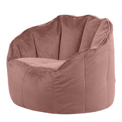 Pouf Fauteuil en Velours Sirena - ICON - Rose - 1 personne - Tissu - Classique - Intemporel