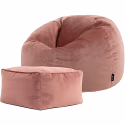 Découvrez le mariage ultime entre le luxe et le confort avec notre ensemble pouf classique dôme et repose-pieds carré en velo ...