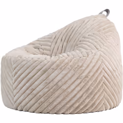 Détendez-vous en toute élégance avec ce pouf poire en fausse fourrure côtelée. Ce pouf offre des heures de confort avec ses c ...