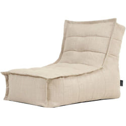 Icon - Pouf méridienne d'intérieur et d'extérieur Dolce, grand Pouf Fauteuil xxl, Naturel, oeko-tex