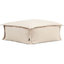 Icon - Pouf d'intérieur et d'extérieur Vita, Repose-pieds, Coussin de Sol, Poufs de Salon, Jardin, Beige, oeko-tex