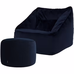 Découvrez le mariage du luxe et du confort avec notre ensemble pouf fauteuil et repose-pieds rond Natalia. Profitez d'un conf ...