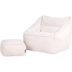 Offrez-vous un confort absolu avec cet ensemble de poufs luxueux. Avec leur tissu borg doux et leur design innovant, ces modè ...