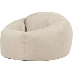 Icon - Pouf fauteuil classique extérieur en tissu tissé, salon et jardin, Oeko-Tex®, beige
