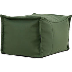 icon Pouf repose-pieds d'extérieur en oléfine toutes saisons, pouf de jardin imperméable, vert kaki, Oeko-Tex®