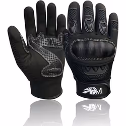 ADM Gants Moto Homme Homologués CE Été Mi-saison Gants Moto Scooter Antidérapant Respirant Noir Taille S M L XL XXL