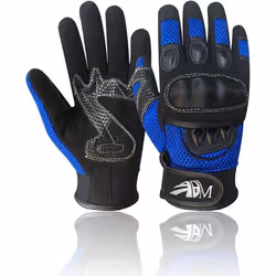 ADM Gants Moto Homme Homologués CE Été Mi-saison Gants Moto Scooter Antidérapant Respirant Bleu Taille S M L XL XXL