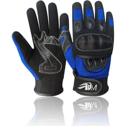 ADM Gants Moto Homme Homologués CE Été Mi-saison Gants Moto Scooter Antidérapant Respirant Bleu Taille S M L XL XXL