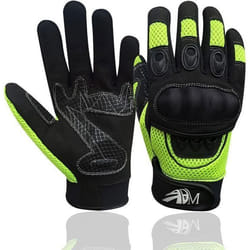 ADM Gants Moto Homme Homologués CE Été Mi-saison Gants Moto Scooter Antidérapant Respirant Fluorescent Taille S M L XL XXL