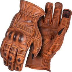 ADM Gants Moto Motocross Quad Tactile Imperméable Look Dirty Usé Vintage Gants Moto Cross Waterproof Hiver Été Toute Saison Brun