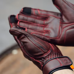 Merlin Glory D3O Heritage Gants de moto, rouge, taille XL pour Hommes