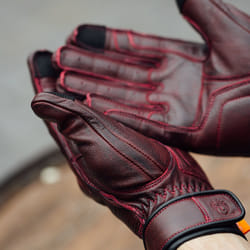 Merlin Glory D3O Heritage Gants de moto, rouge, taille XL pour Hommes