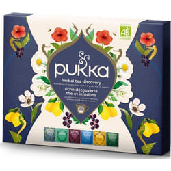 Pukka  Coffret Écrin Découverte Thés & Infusions Biologiques et Ayurvédiques Issus du Commerce Équitable 60 Sachets  30 sachets