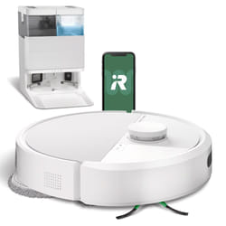 iRobot Roomba Plus 405 Combo Robot + AutoWash Dock Sans sac Blanc