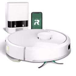 iRobot Roomba 105 Combo Robot + AutoEmpty Dock, Sans sac, Blanc, Rond, 3 roue(s), Chargement, Purification, 2.4 GHz