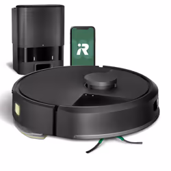 iRobot Roomba 105 Combo Robot + AutoEmpty, Sans sac, Noir, Rond, 3 roue(s), Chargement, Purification, 2.4 GHz