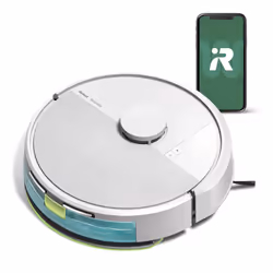 iRobot Roomba 105 Combo, Sans sac, Blanc, Rond, 3 roue(s), 2.4 - 5 GHz, Tapis, Linoléum, Carrelage