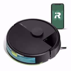 iRobot 105 Combo, Sans sac, Noir, Rond, 3 roue(s), 2.4 - 5 GHz, Tapis, Linoléum, Carrelage