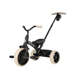 Tricycle - Qplay - Elite Pro - Noir - Roues EVA anti-crevaison - Siège réglable - Poignée télescopique