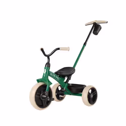 Tricycle - Qplay - Elite Pro - Vert - Acier robuste - Roues EVA - Poignée télescopique