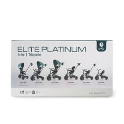 Tricycle Elite Platinum Noir - QPLAY - Blanc - Plastique - Dès 18 mois