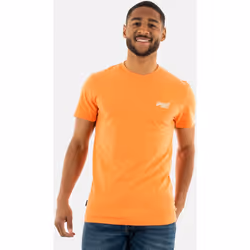 T shirt Superdry Essential Logo Homme Orange