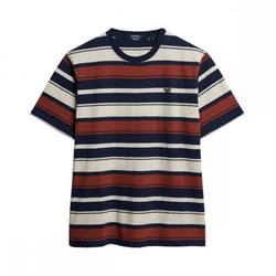 T-Shirt Relaxed Fit Stripe Coton Multicolore