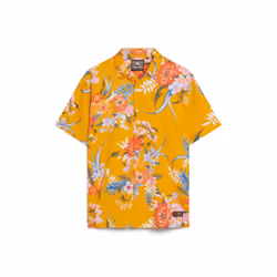 Chemise Hawaiian Viscose Jaune