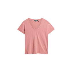 T-shirt col V brodé et flammé femme Superdry