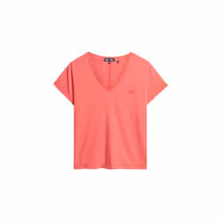T-shirt col V brodé et flammé femme Superdry
