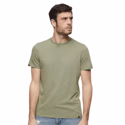 T-Shirt Slub Coton Vert