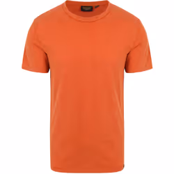 T-Shirt Slub Coton Orange
