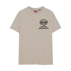 T-Shirt Workwear Flock Coton Beige