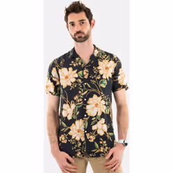 Chemise Open Lin Multicolore