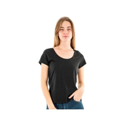 T shirt Superdry scoop Femme Noir