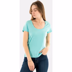 T-Shirt Scoop Coton Vert
