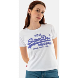 T-Shirt Neon Vl Fitted Blanc
