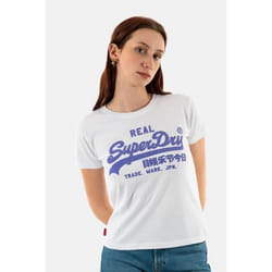 T-Shirt Neon Vl Fitted Blanc