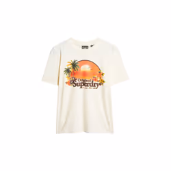 T-Shirt Travel Souvenir Relaxed Coton Beige