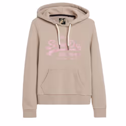 Sweatshirt à capuche métallisé femme Superdry Vintage Logo