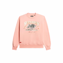 Sweatshirt Travel Souvenir Loose Coton Rose