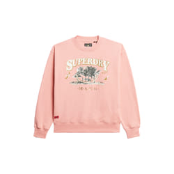 Sweatshirt Travel Souvenir Loose Coton Rose