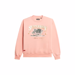 Sweatshirt Travel Souvenir Loose Coton Rose