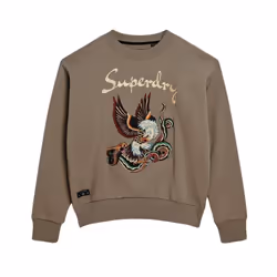 Sweatshirt ample brodé femme Superdry Suika