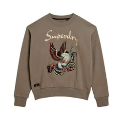 Sweatshirt ample brodé femme Superdry Suika