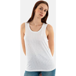 T-Shirt Scoop Neck Coton Blanc