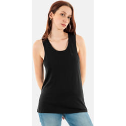 T-Shirt Scoop Neck Coton Noir