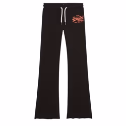 Jogging évasé taille basse femme Superdry Vintage Logo Fluo
