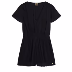 Robe Superdry Beach Femme Noir